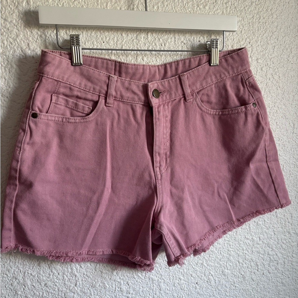 Women's Pink Denim Shorts